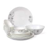 Cello 50 Pc Imperial Dinner Set - Camber Black