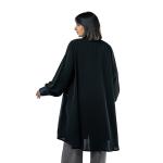 Prestigious open-front Kimono-Style Abaya with Contrast Piping