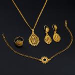 مجموعة مجوهرات بإلهام أوراق الشجر الصناعية  إكسسوارات أنيقة مستوحاة من الطبيعة لكل مناسبة