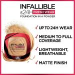 L'Oreal Paris Infallible 24H Fresh Wear Foundation In A Powder - True Beige 120