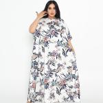 Floral Breeze Kaftan Dress – Multicolor Botanical Print