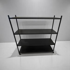 Modern  Metal 4-Tier Rolling Storage Shelf