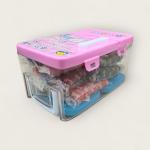 Play Dough Set in Mini Pink Refrigerator Style Box - 18 Colors with Fun Molds and Tools