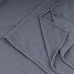 Cotton and Chiffon Scarf with Fine Stitch Edges - Dark Grey