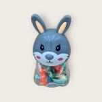 Bunny Head Play Dough Set – 14 Colors Modeling Clay Kit with Cute Animal Storage