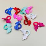 Neon Soft Fabric Ponytail Holders