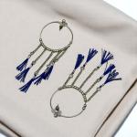 Boho Luxe Fringe Hoop Earrings